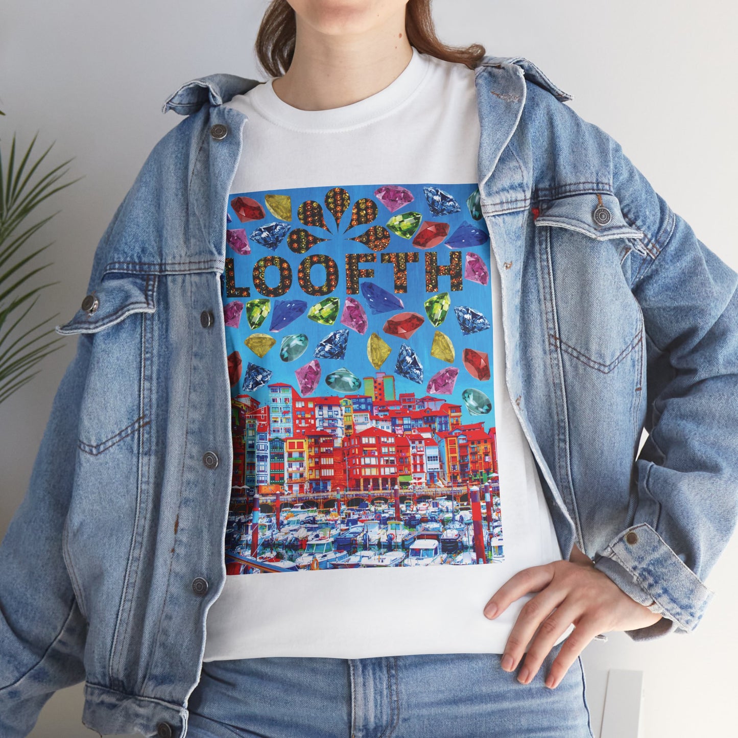 (F) Bijou Céleste Unisex Heavy Cotton Tee