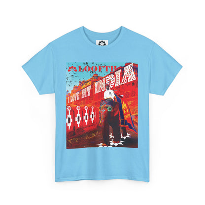 (M) Éléphant Raj Unisex Heavy Cotton Tee