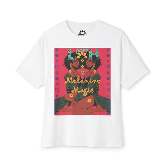 (F) Magie Ébène Unisex Oversized Boxy Tee