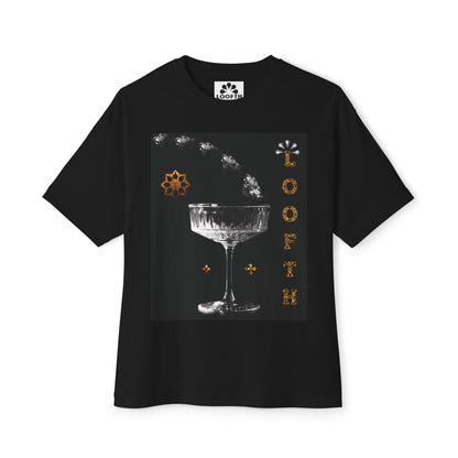 (M) Cristal Noir Unisex Oversized Tee