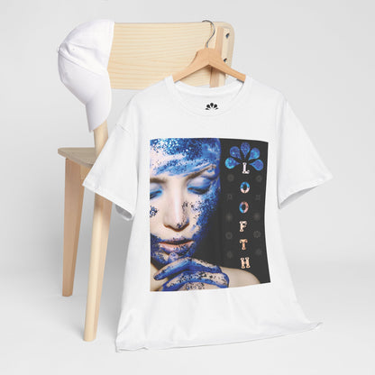 (F) Éclat Bleu Unisex Heavy Cotton Tee
