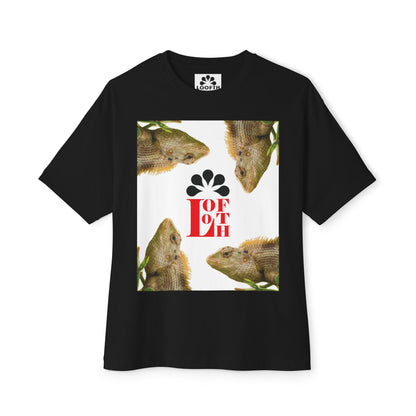 (M) Caméléon Flora Unisex Oversized Boxy Tee