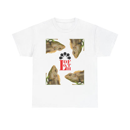 (M) Caméléon Flora Unisex Heavy Cotton Tee