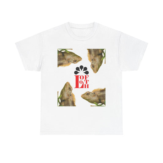 (M) Caméléon Flora Unisex Heavy Cotton Tee