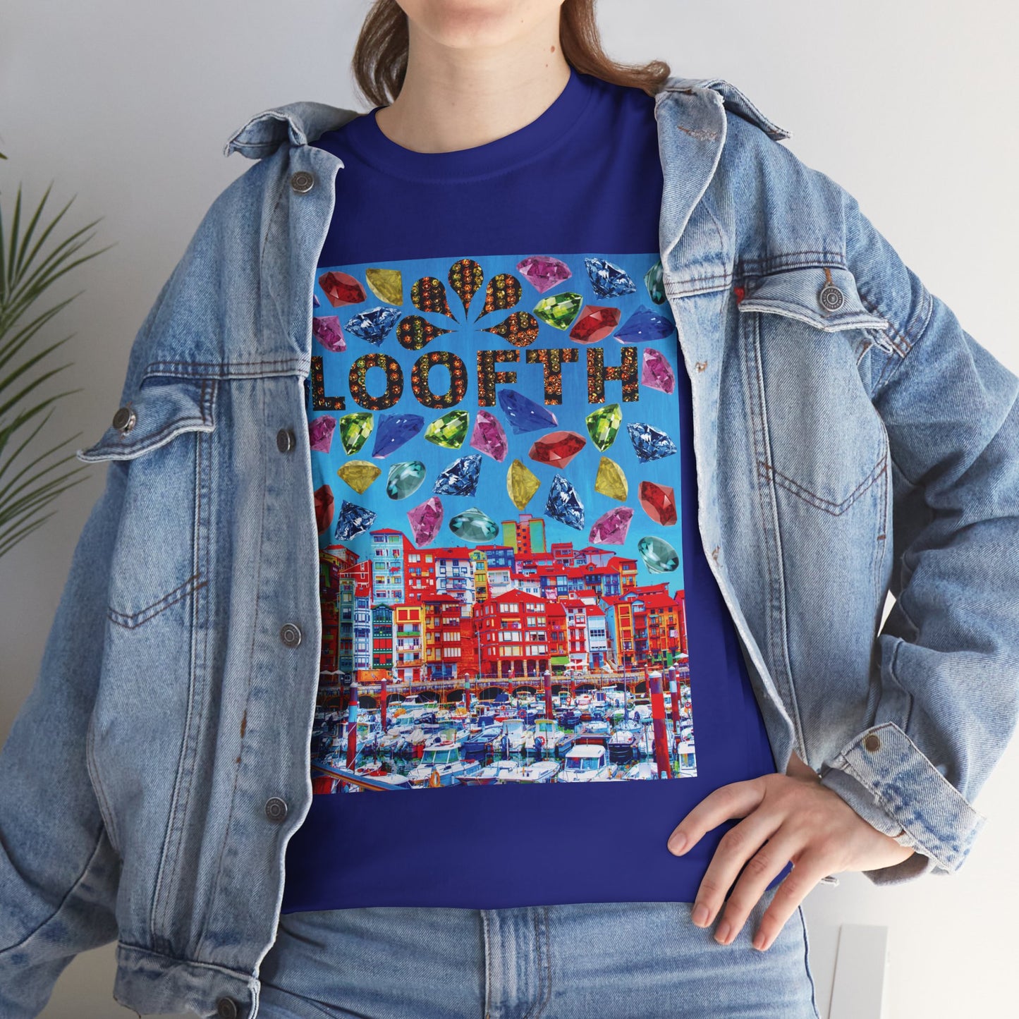 (F) Bijou Céleste Unisex Heavy Cotton Tee
