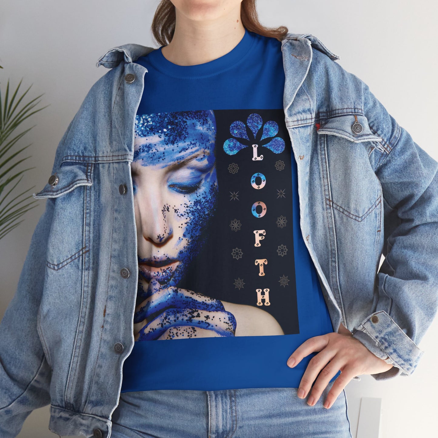 (F) Éclat Bleu Unisex Heavy Cotton Tee