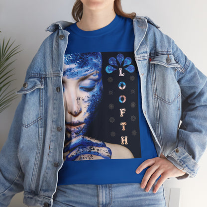 (F) Éclat Bleu Unisex Heavy Cotton Tee