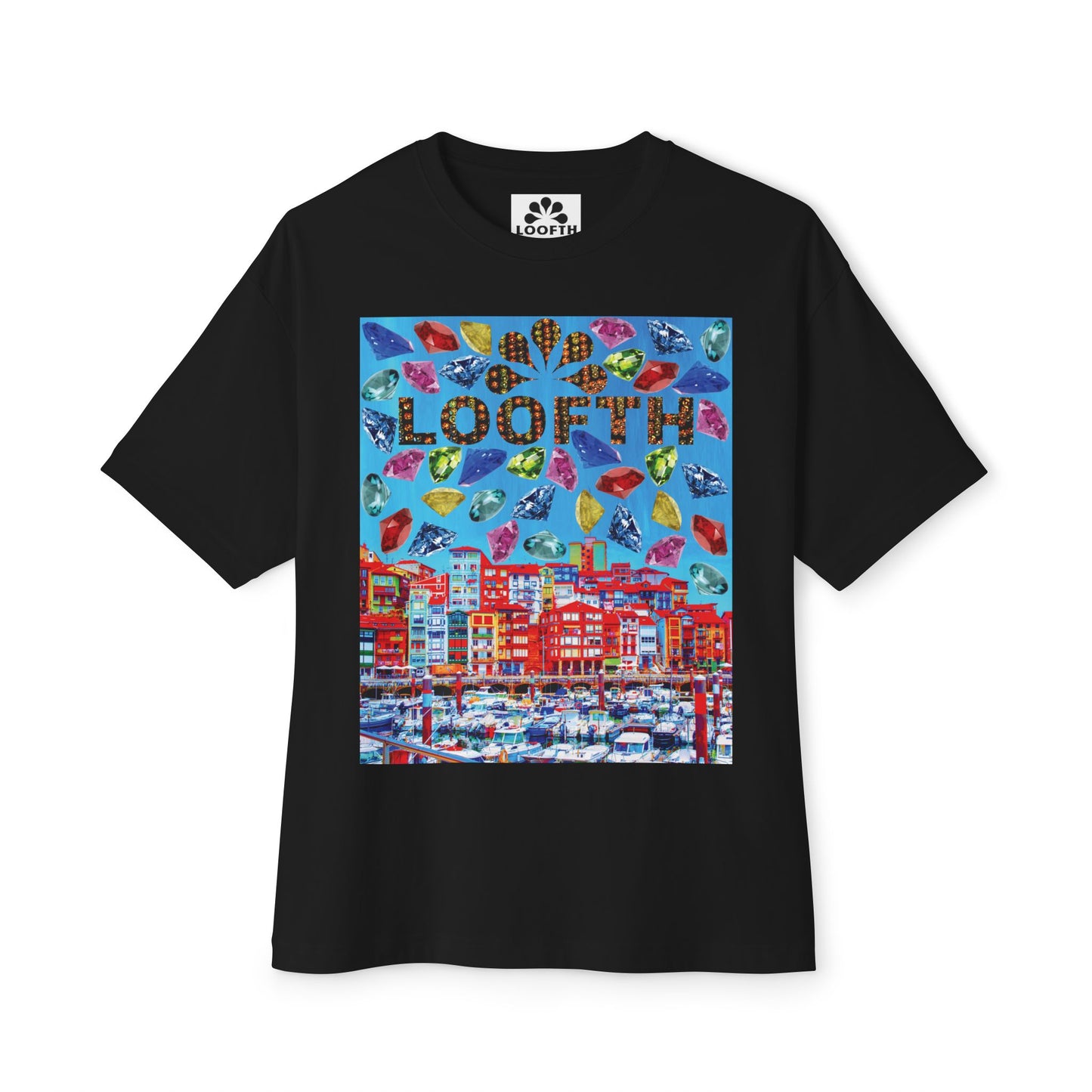 (M) Bijou Céleste Unisex Oversized Boxy Tee
