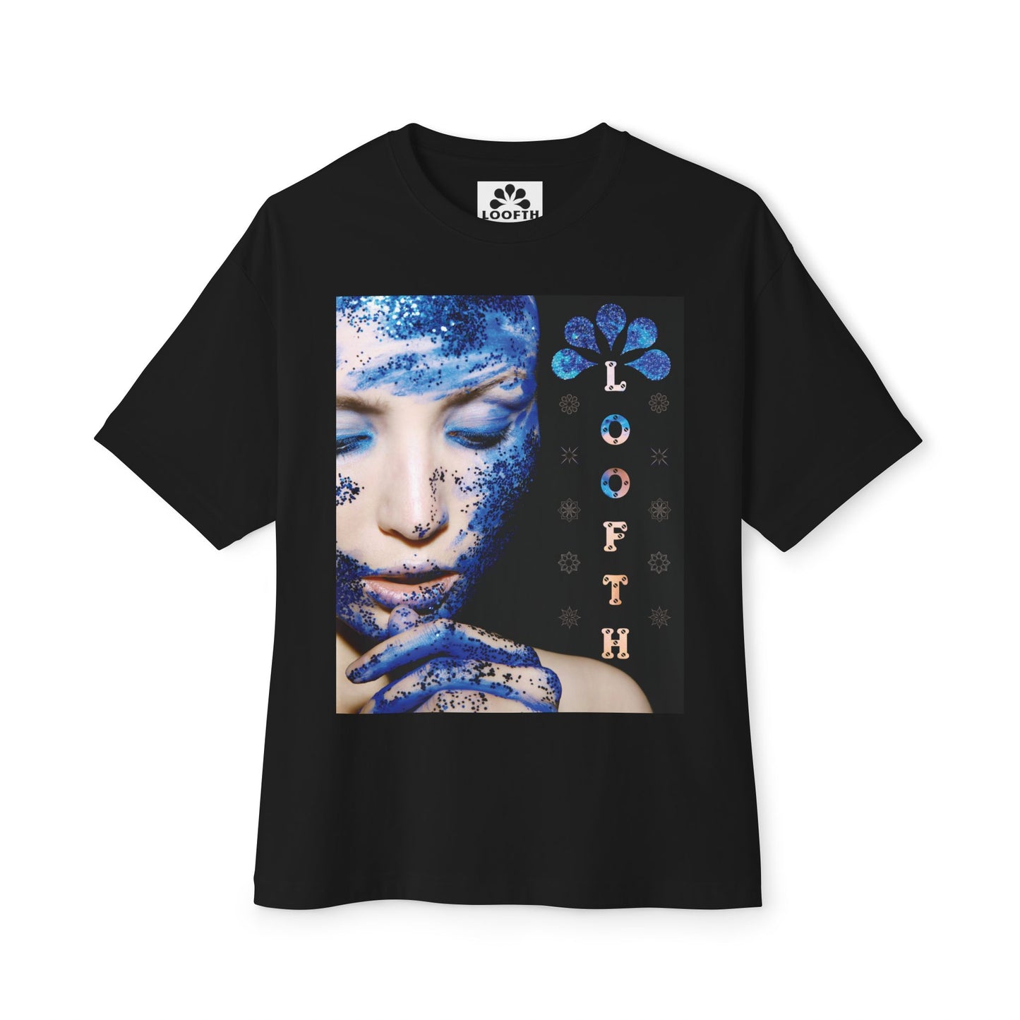 (F) Éclat Bleu Unisex Oversized Boxy Tee