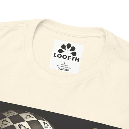 (F) Échiquier Élégant Unisex Heavy Cotton Tee