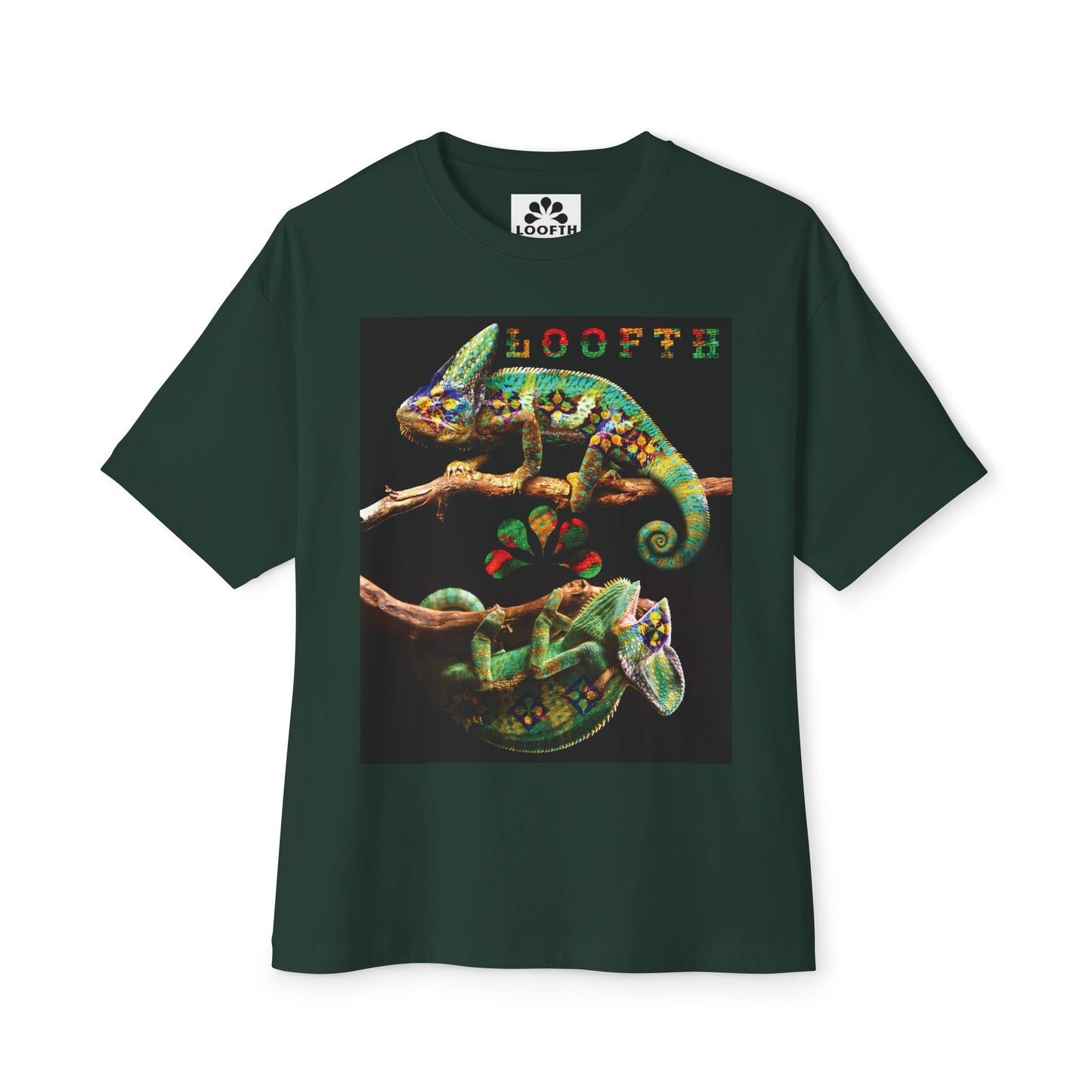(F) Duo Vert Unisex Oversized Tee