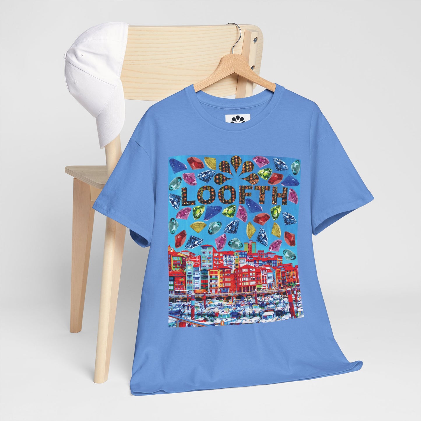 (F) Bijou Céleste Unisex Heavy Cotton Tee