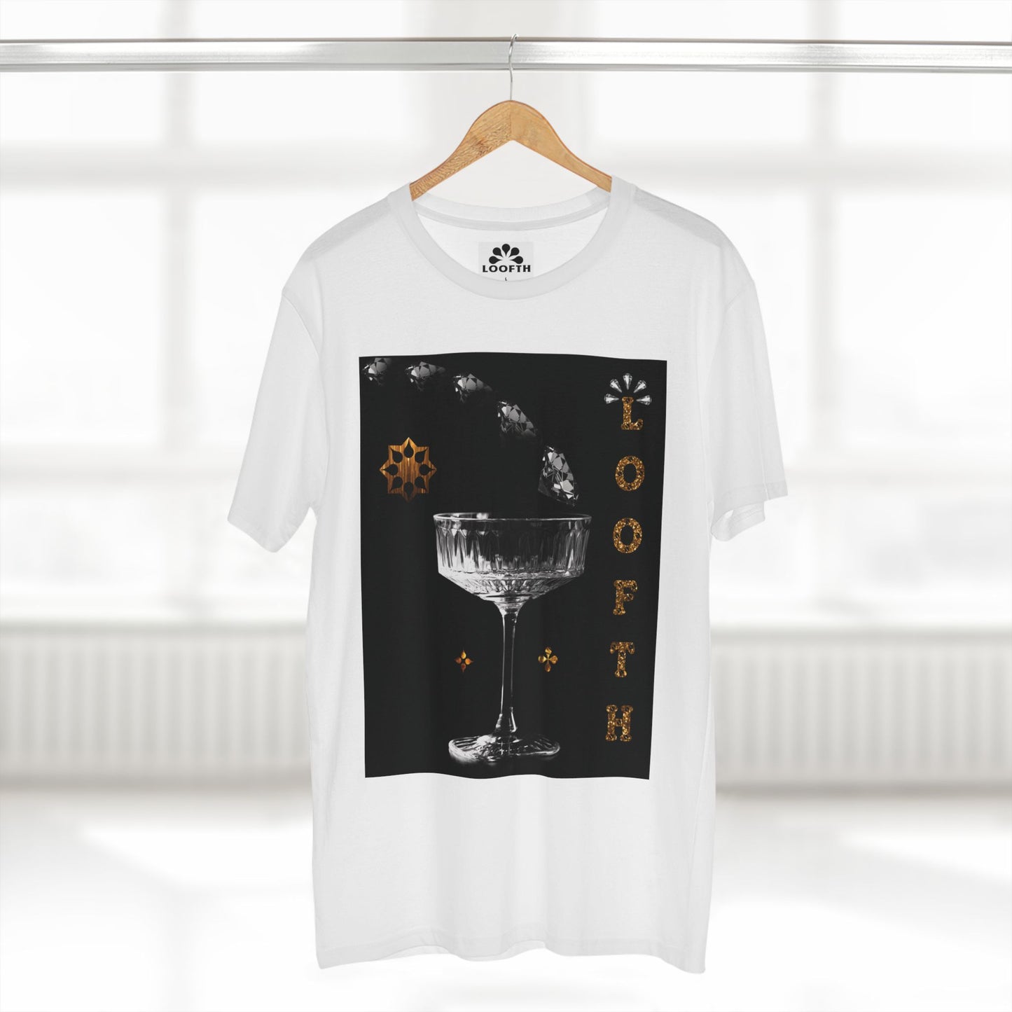 (M) Cristal Noir Adult Staple T-Shirt