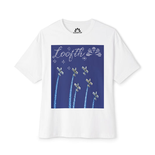 (F) Aile Céleste Unisex Oversized Boxy Tee