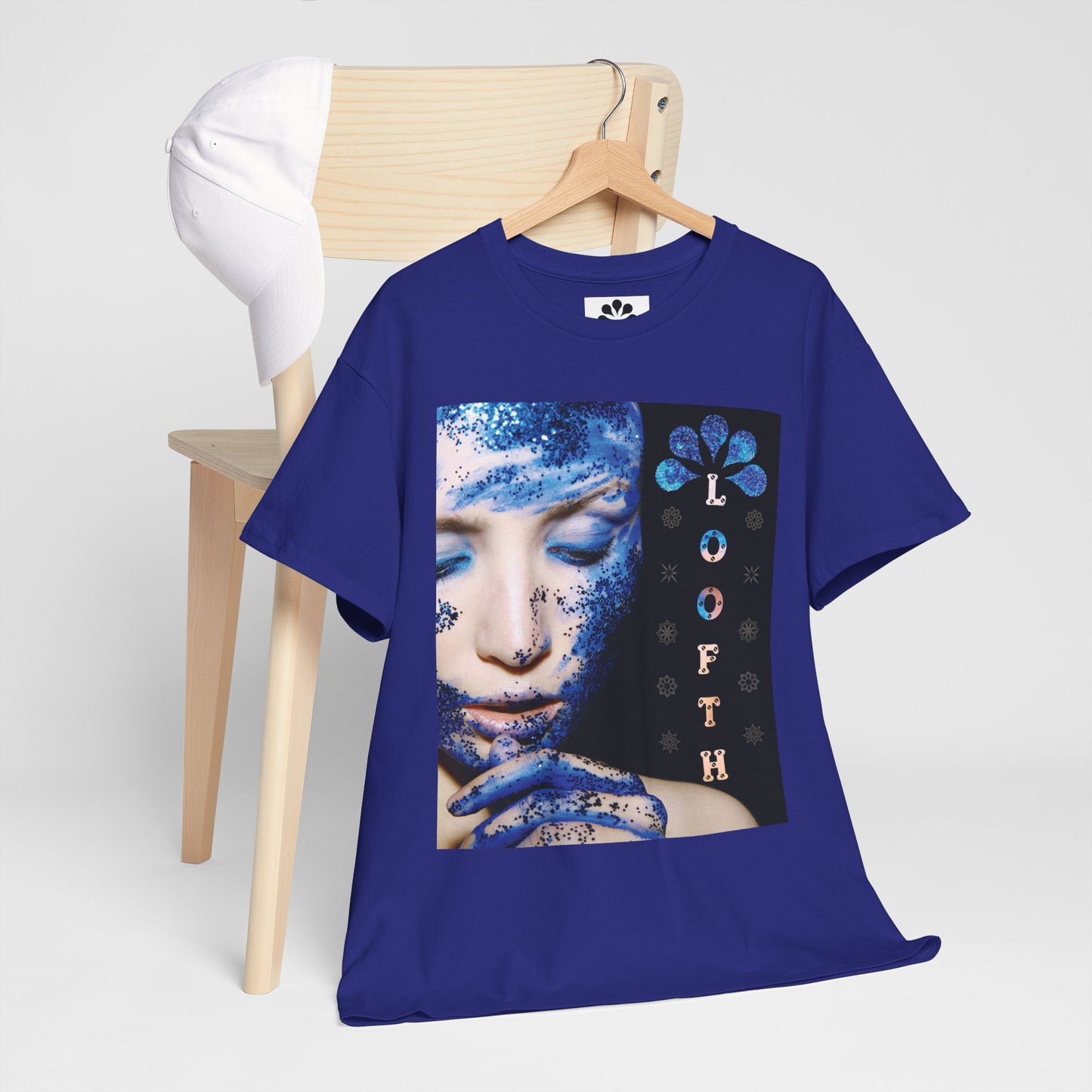 (F) Éclat Bleu Unisex Heavy Cotton Tee