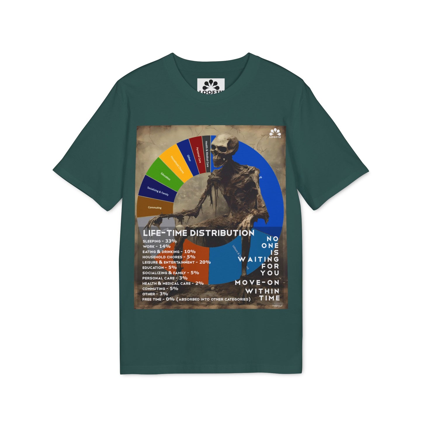 (F) Crâne Vivace Unisex Organic Combed Cotton Medium Fit T-shirt