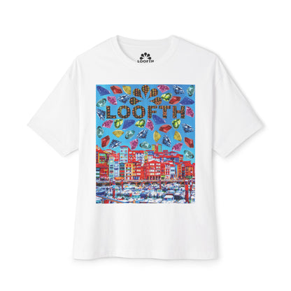 (M) Bijou Céleste Unisex Oversized Boxy Tee