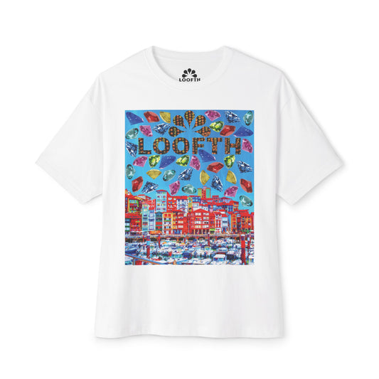 (M) Bijou Céleste Unisex Oversized Boxy Tee