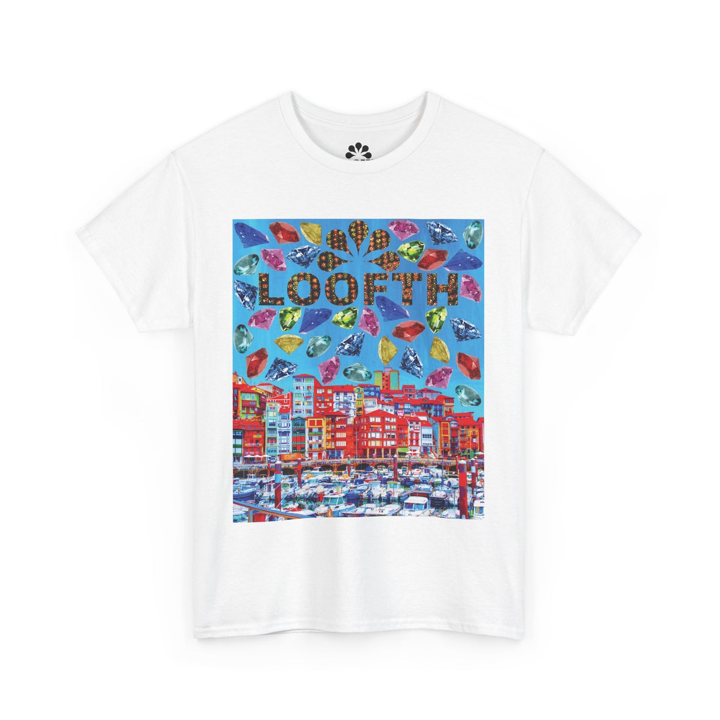 (F) Bijou Céleste Unisex Heavy Cotton Tee
