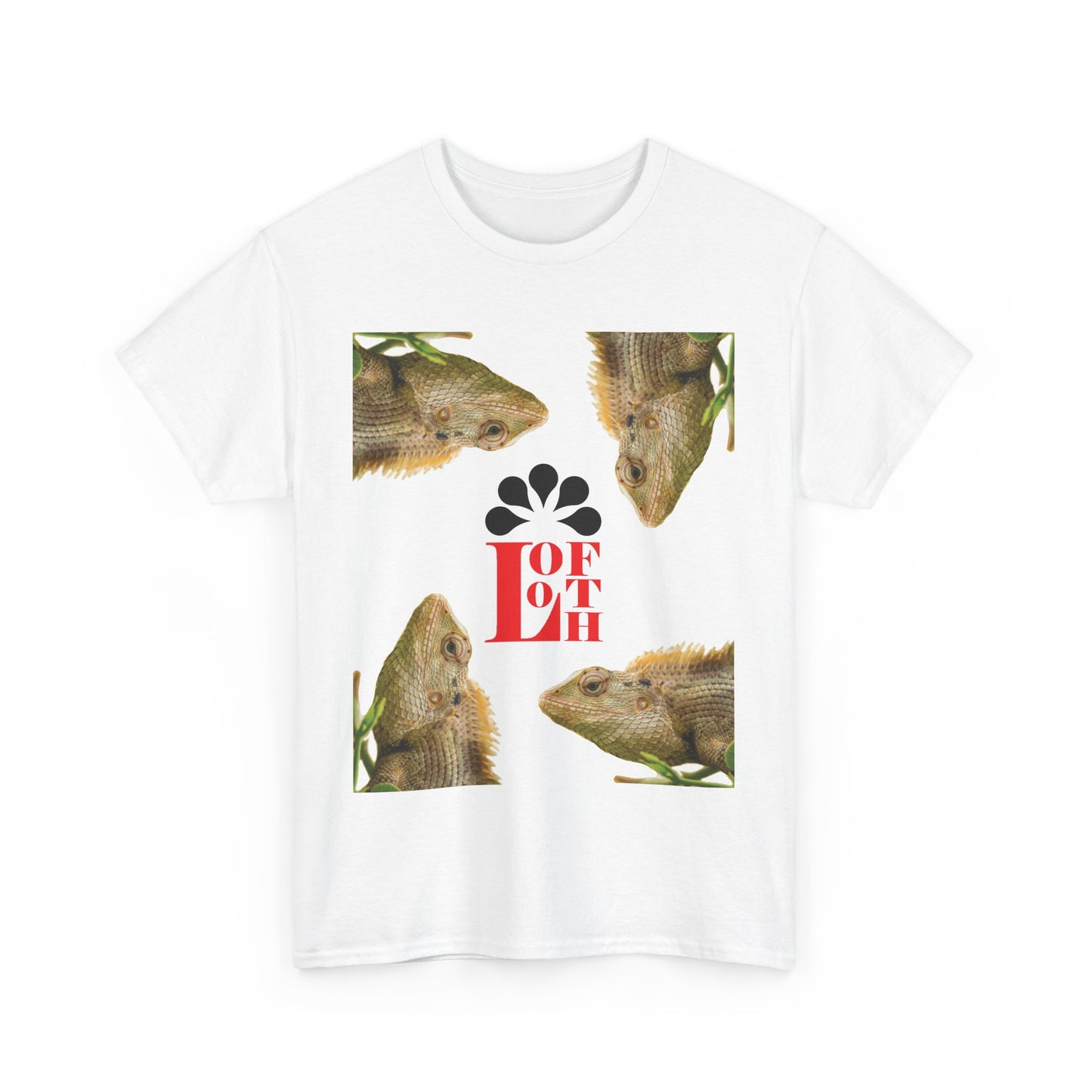 (M) Caméléon Flora Unisex Heavy Cotton Tee