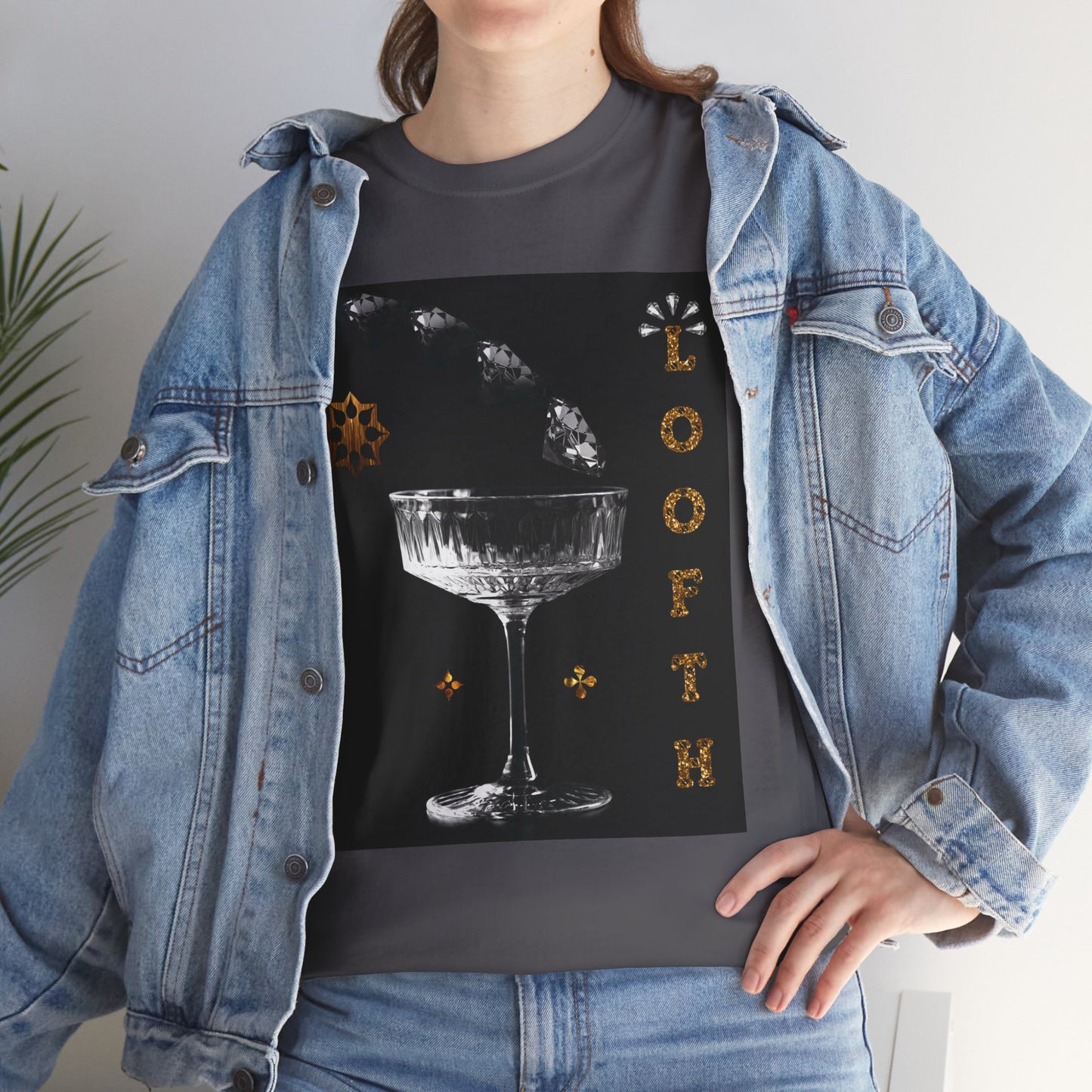 (M) Cristal Noir Unisex Heavy Cotton Tee