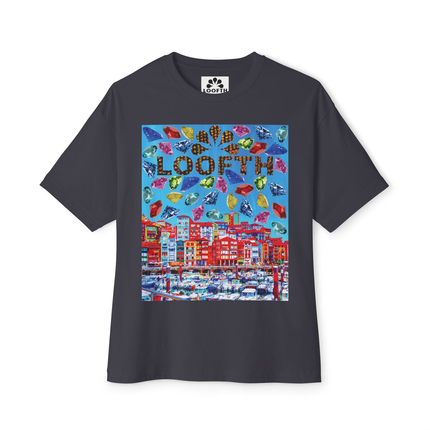(M) Bijou Céleste Unisex Oversized Boxy Tee