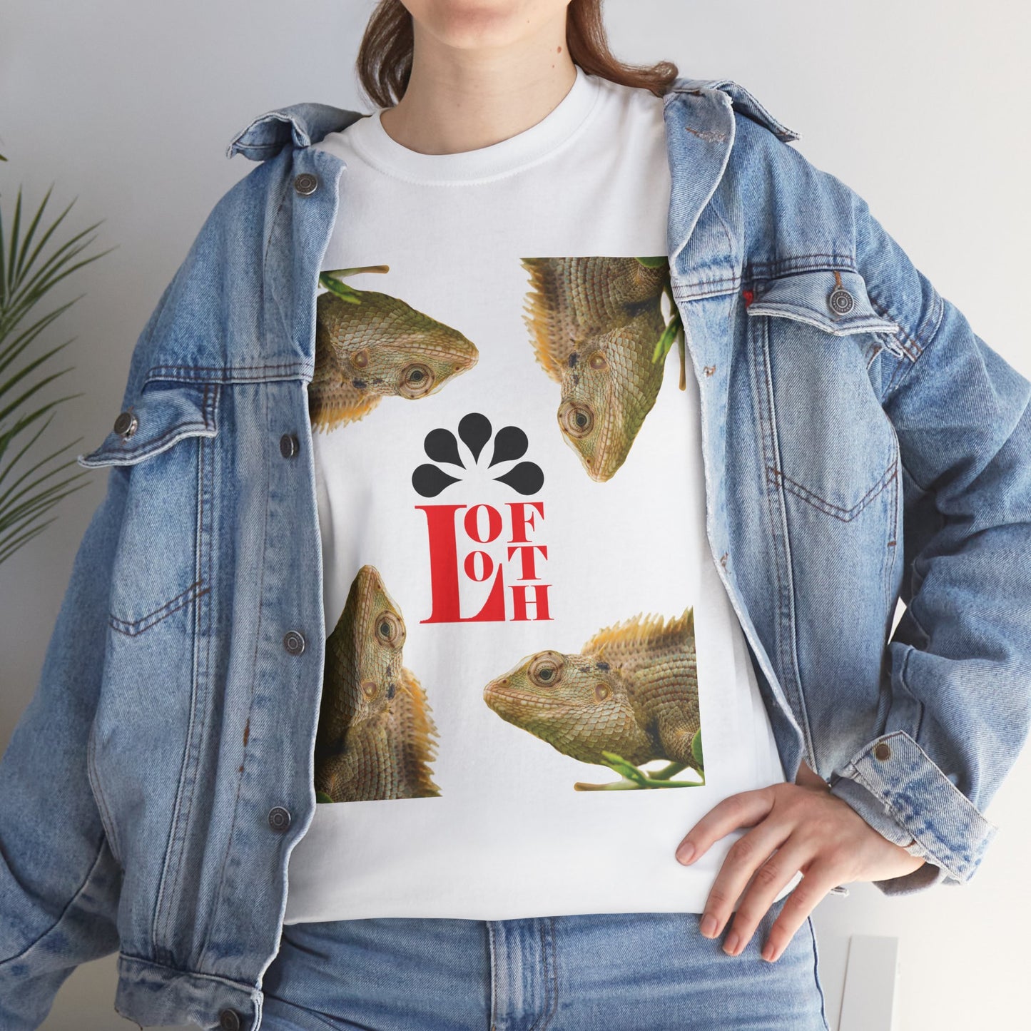 (M) Caméléon Flora Unisex Heavy Cotton Tee