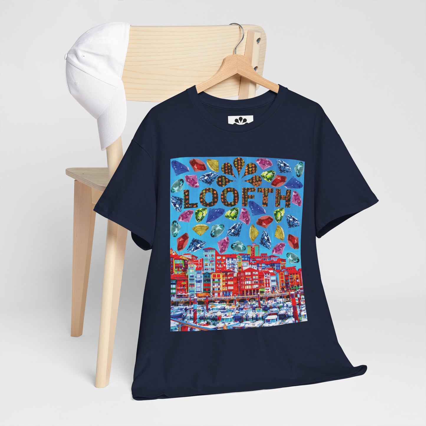 (F) Bijou Céleste Unisex Heavy Cotton Tee