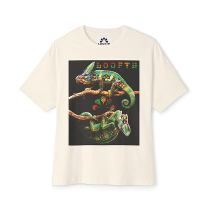 (F) Duo Vert Unisex Oversized Tee