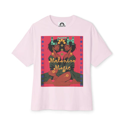 (F) Magie Ébène Unisex Oversized Boxy Tee