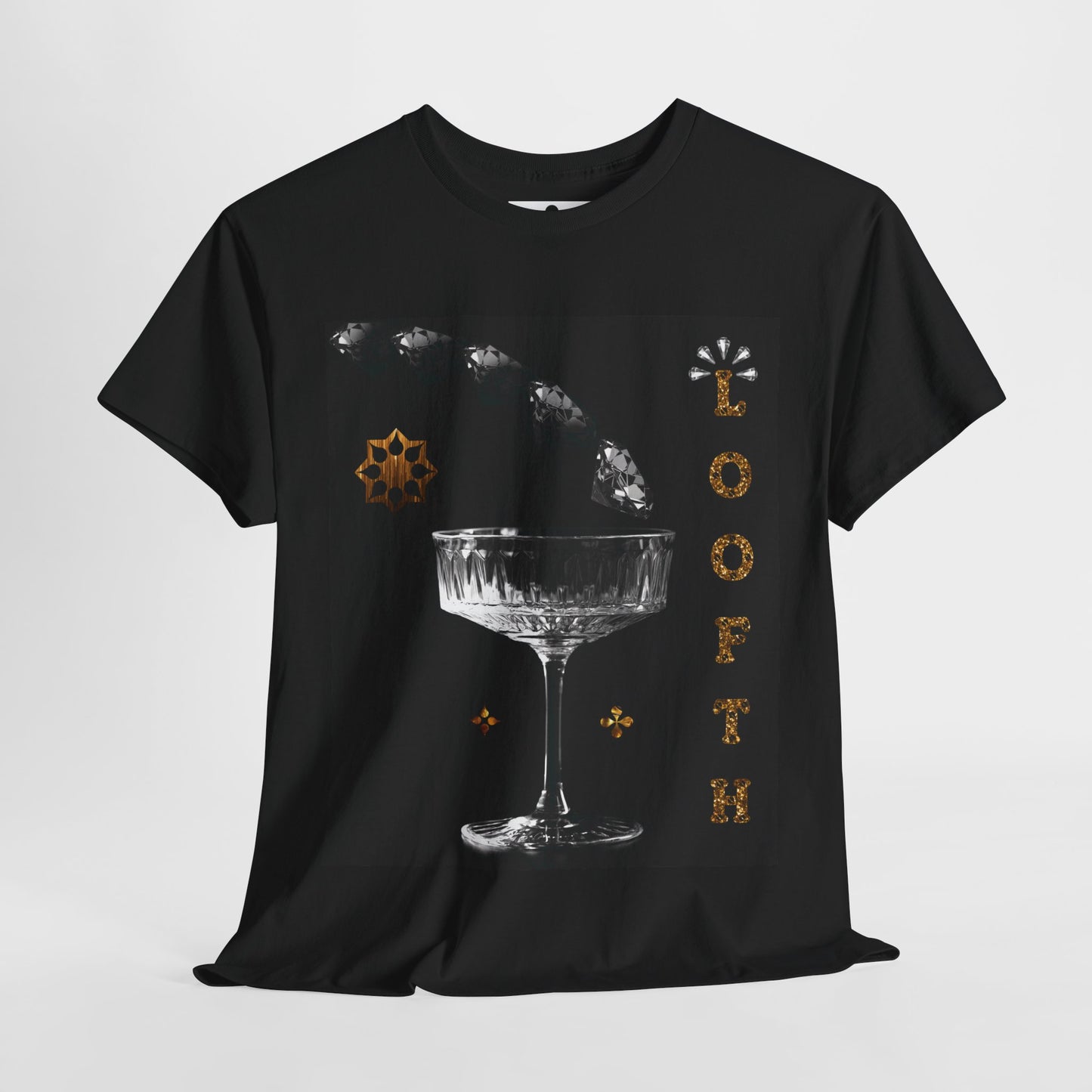 (F) Cristal Noir Unisex Heavy Cotton Tee