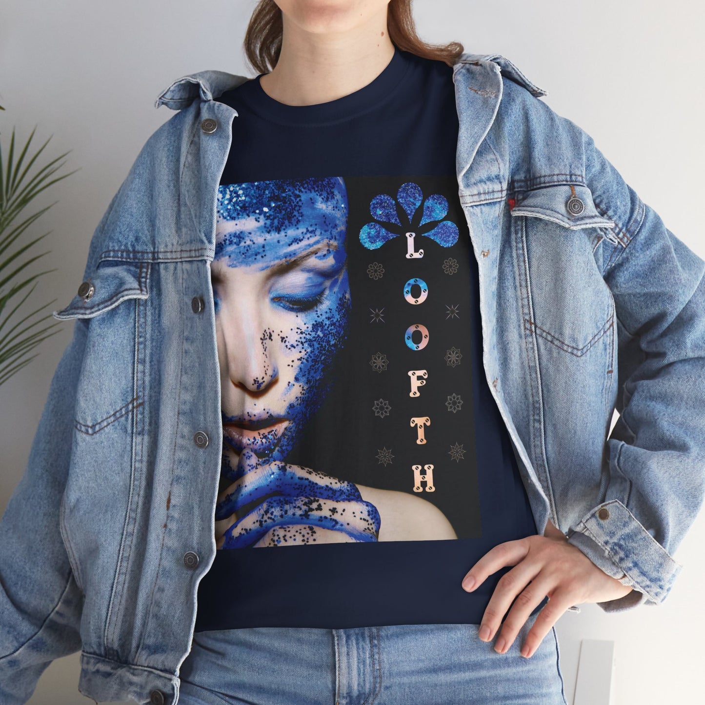 (F) Éclat Bleu Unisex Heavy Cotton Tee